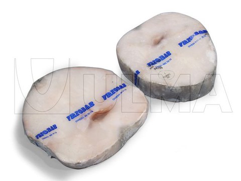 Flowpack makinede dondurulmuş balık porsiyonları paketleme