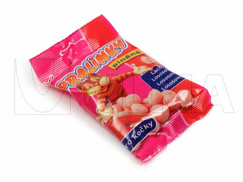 Dikey makinede yastık tipi pakette BOPP filmle Eurolock'lu meyve kurusu paketleme