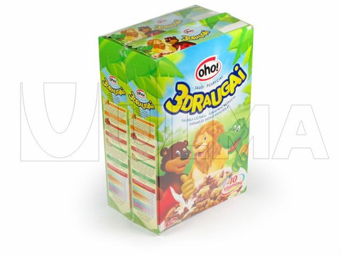 Poliolefin shrink film ile grup tahıl kutuları paketleme