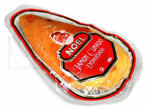 Termoform makinede yumuşak alt filmle vakumlu kürlenmiş ve kemiksiz jambon paketleme