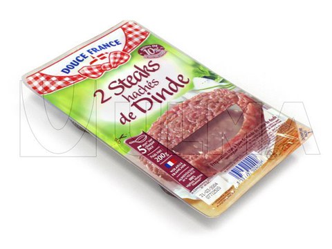 Termoform makinede modifiye atmosferde (MAP) burger köftesi paketleme