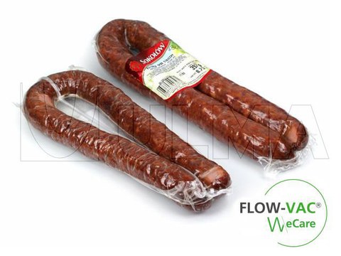 Flow Vac'ta sucuk ve işlenmiş et paketleme