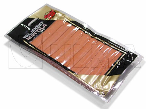 Termoform makinede yumuşak alt filmle vakumlu sosis paketleme