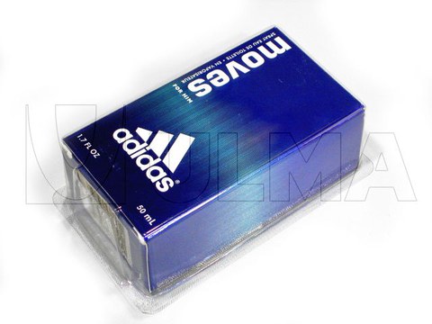 Cologne box packaging in blister thermoforming