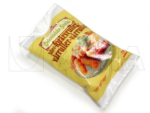 Dikey makinede mini peynir kroketi paketleme