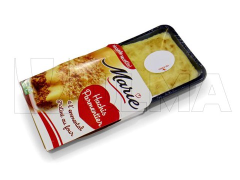 Flowpack makinede modifiye atmosferde (MAP) bariyerli BDF® shrink filmle hazır yemek paketleme