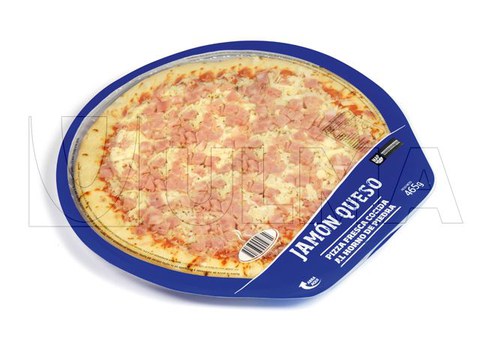 Termoform makinede sert alt filmle modifiye atmosferde (MAP) pizza paketleme