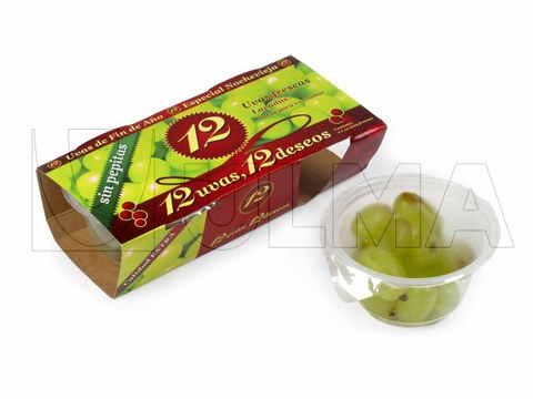 Hazır tabak kapama makinesinde modifiye atmosferde (MAP) 12 adet üzüm paketleme paketleme