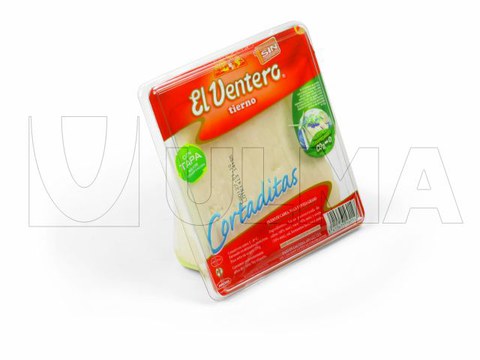 Termoform makinede sert alt filmle modifiye atmosferde (MAP) üçgen peynir paketleme