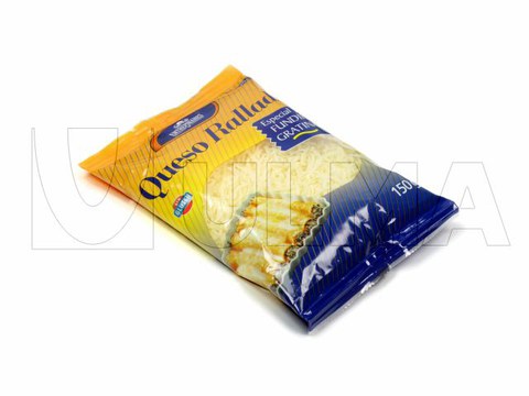 Dikey makinede lamine filmle modifiye atmosferde (MAP) rendelenmiş peynir paketleme