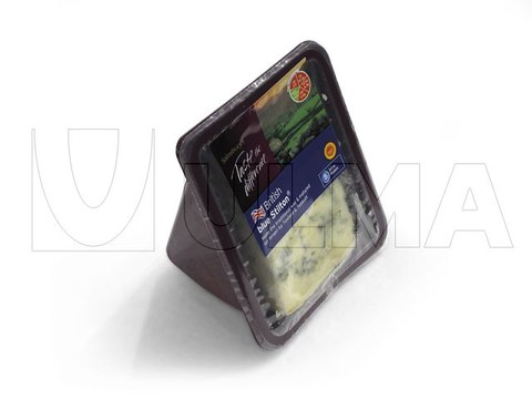 Hazır tabak kapama makinesinde modifiye atmosferde (MAP) peynir porsiyonları paketleme