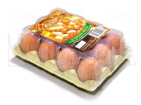 Flowpack makinede yumurta paketleme