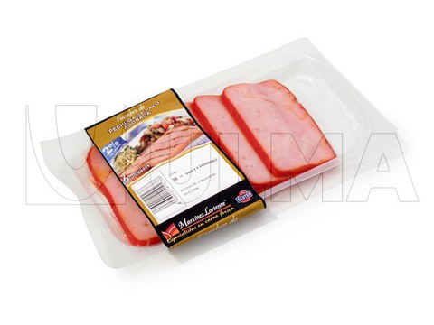 Termoform makinede skin filmle marine hindi göğsü paketleme