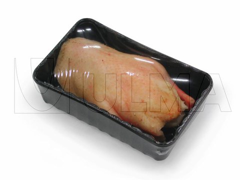 Flowpack makinede modifiye atmosferde (MAP) tabakta ördek paketleme