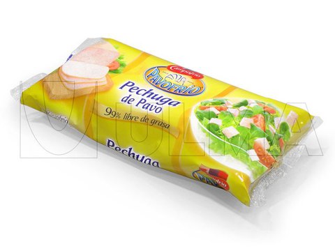 Flowpack makinede hindi göğsü paketleme