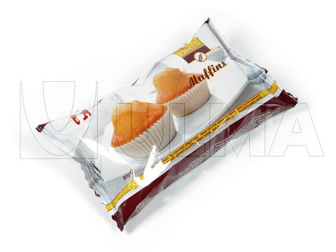 Flowpack makinede modifiye atmosferde (MAP) mini kek paketleme