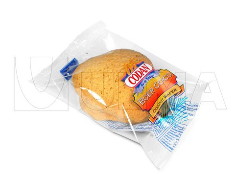 Flowpack makinede dolgulu bisküvi paketleme