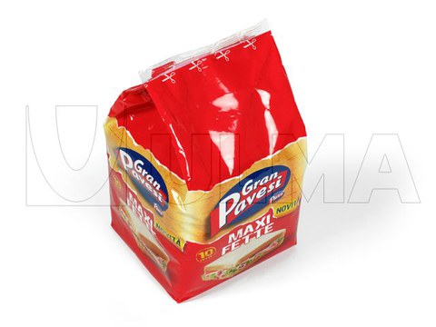 Flowpack makinede dilimli ekmek paketleme