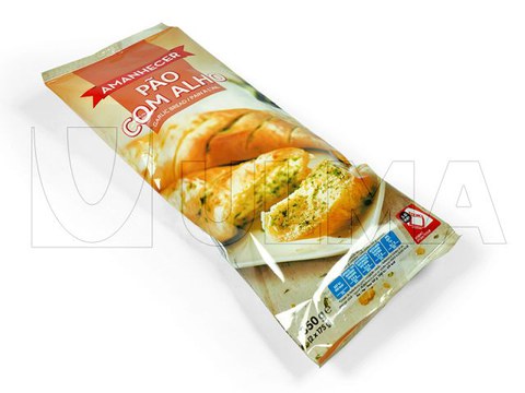 Flowpack makinede kızarmış ekmek paketleme