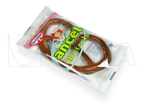 Flowpack makinede tuzlu simit (bretzel) paketleme