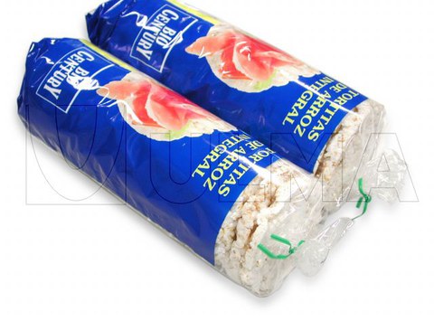 Flowpack makinede diyet prinç patlağı paketleme